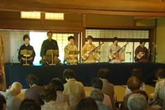 国指定登録文化財　古今荘で伝統芸能公演