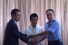 市民の防犯に役立てて　四国中央市、四国中央警察署、四国中央テレビ　安全・安心情報等提供協定書締結