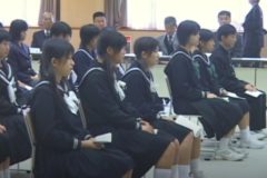 第３回　中学生海外派遣事業　出発式　　四国中央市　福祉会館
