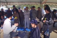四国中央市防災訓練　　川之江小学校グラウンド