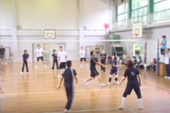 長津地域　レクバレーボール大会　　長津小学校体育館