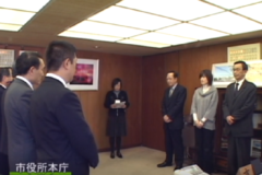 四国中央テレビが　番組収録ＤＶＤを市へ寄贈
