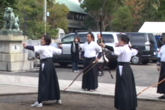 川之江八幡神社で　初射会