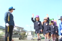 交通安全教室　土居西幼稚園