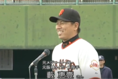 元メジャーリーガー　藪　恵壹さんが　野球教室開催