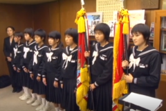 全国大会出場の　川之江南中女子駅伝チームが　市長表敬訪問