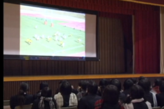 花園出場　三島高校ラグビー部の　初戦をライブ観戦