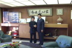 愛媛ＦＣジュニアユース選手　石村真太郎君が市長に　全国大会出場を報告