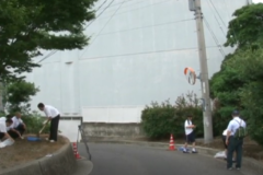 三島高校の　地域活性化ボランティア　