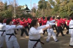 八幡神社奉納演武　楊名時太極拳　四国中央クラブ