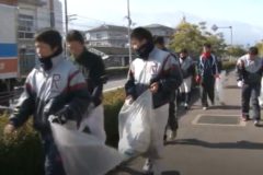 立命館硬式野球部　ゴミ拾いボランティア