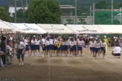 市内中学校で体育祭