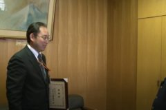詐欺防止　伊予三島郵便局に感謝状
