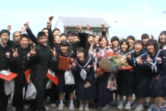 市内中学校卒業式