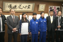 西日本フェンシング大会入賞報告　　登尾 奈友さん　白峰杏香さん　村上 万里亜さん