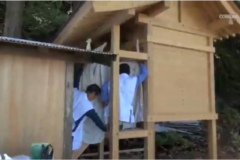 豊受神社遷宮　風穴祭り
