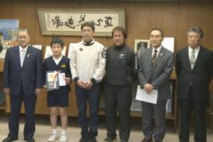 三島小学校６年　香川大樹さん　ジュニアゴルフ四国大会優勝報告