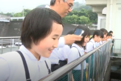 三島小学校4年生が中田井浄水場を見学