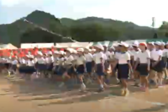 市内小学校で運動会開催