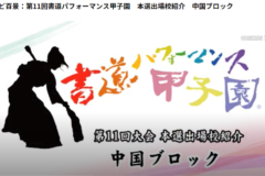 街かど百景：第11回書道パフォーマンス甲子園　本選出場校紹介　中国ブロック