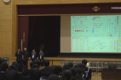 三島東中学校 ものづくり体験講座発表会