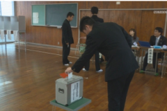 土居高校 期日前投票所設置