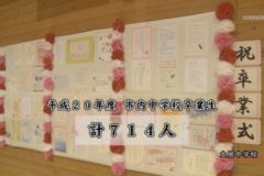 平成２９年度 市内中学校 卒業証書授与式