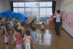 北野保育園でプール開き