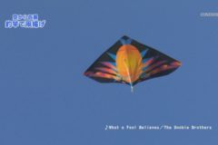 街かど百景：空から百景　釣竿で凧揚げ