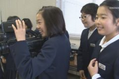 中曽根小学校５年生が四国中央テレビを見学
