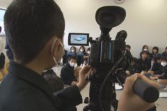 中之庄小学校５年生　四国中央テレビを見学