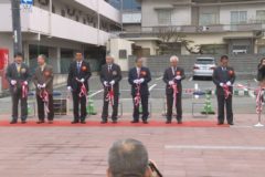 四国中央市営駐車場　PS灰ブロック設置事業完成式典