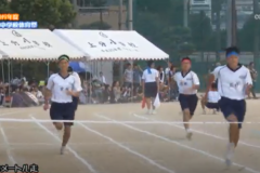 10.100m走（1・2・3年男子）　2019年度 川之江南中学校体育祭
