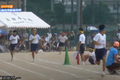 12.学級対抗リレー（1・2・3年男女）2019年度 川之江南中学校体育祭