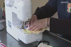 関川小学校 コミュニティスクール　マスク作り