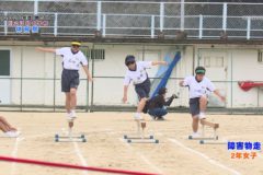 ６．障害物走（１・２・３年女子）　２０２０年度川之江北中学校体育祭