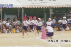 ４．かけっこ（1年生）　２０２０年度中之庄小学校秋季大運動会
