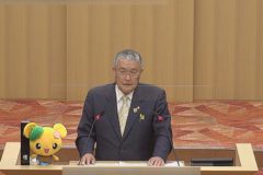 篠原実市長　市長選出馬を表明