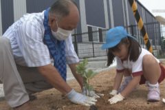 浜田鉄筋　森のあるまちづくり植樹祭
