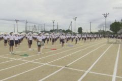 市内中学校で体育祭開催