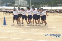 2．くノ一～忍法「分身の術」（１年女子）　２０２１年度川之江南中学校体育祭