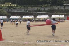 9．運ぶンゴw跳ぶンゴwwくぐるンゴwww（３年女子）　２０２１年度三島西中学校体育祭