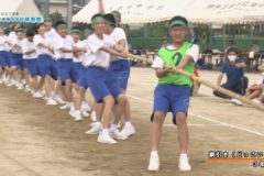 5．綱引き（どっこいしょ）（２年男女）　２０２１年度三島東中学校体育祭