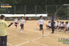 3．100m走（中学生）　２０２１年度新宮大運動会