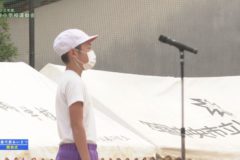 1．開会式・準備体操　２０２２年度上分小学校 運動会