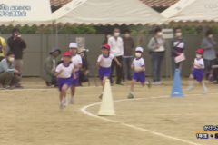 8．かけっこ（１・２年）　２０２２年度長津小学校　春季大運動会