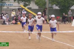 2．徒競走（３・４年）　２０２２年度豊岡小学校 運動会