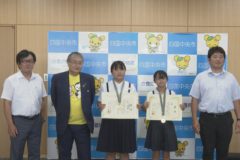 三島柔道会　全日本小学生柔道育成プロジェクト2022出場　市長表敬訪問