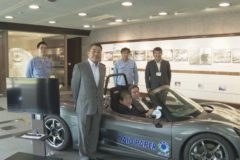 愛媛大学が大王製紙のCNFcar視察