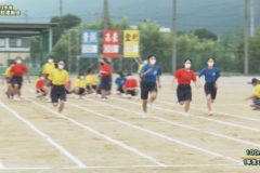 3．１００ｍ走（１年女子）　２０２２年度土居高校 運動会